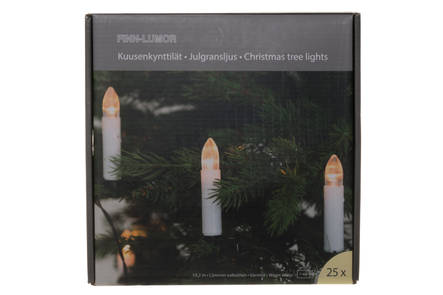 Kuusenkynttilät Valosarja 25kpl - Jouluvalot ja kausivalot - 6410416002200 - 2