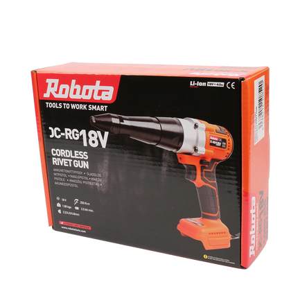 Robota popniittipyssy akkukäyttöinen 18V - Akkuerikoistyökalut - 6438212108520 - 2