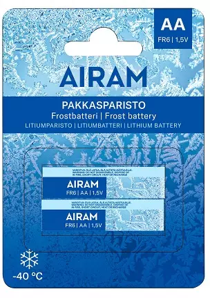 Pakkasparisto Litium FR AA 2BL - Paristot - 6435200301260 - 1