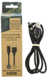 USB-A til Micro USB Nylon Laderkabel - Kabler og adaptere for smartenheter - 6430034968870 - 2