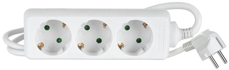 Forlengerledning 3-delt 1,5m - Elektriske kabler - 6435200255990 - 1