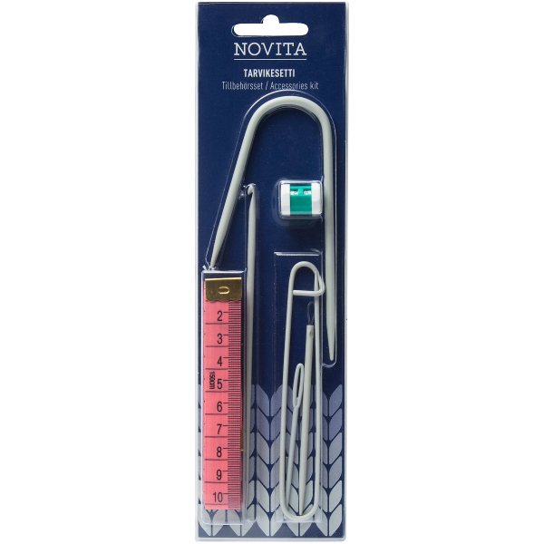 Novita tilbehør sett 7 deler - Pinne- og sokkemålere - 6412619605400 - 1