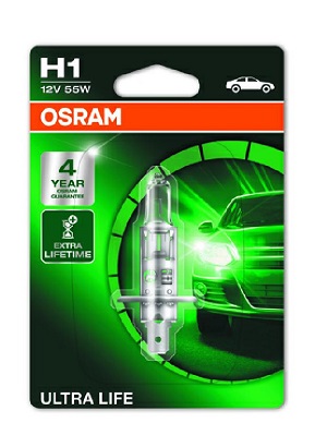 Osram ultra life H1 55w poltin - Auton polttimet - 4008321416100 - 1