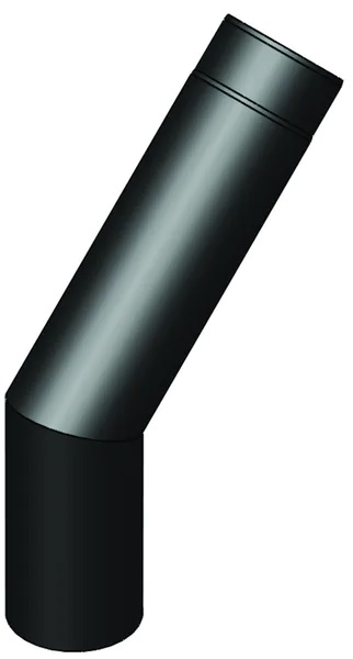 Røykass bøy 115mm 45 grader - Piper - 5900856825510 - 1