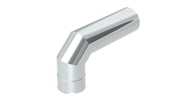 Savuputki mutka 115mm 90 ast - Piiput - 5900856825350 - 1