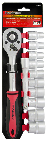 Työkalusarja 1/2" 12-osainen - Työkalusarjat - 6420286824260 - 1