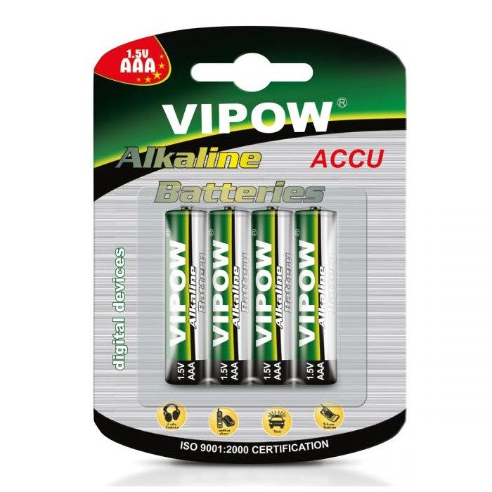 Vipow AAA paristo, 4pack - Paristot - 5901436719960 - 1