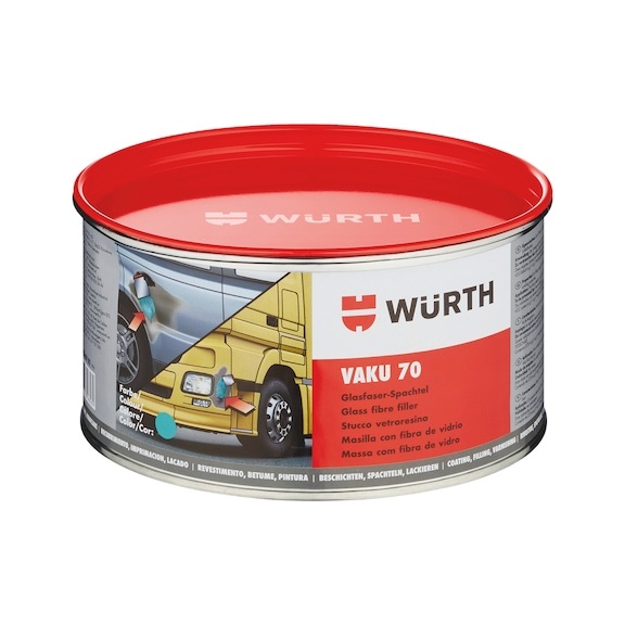 Wurth VAKU 70 glassfiberpakning 0,5kg - Sparkelmasse - 4045989547180 - 1