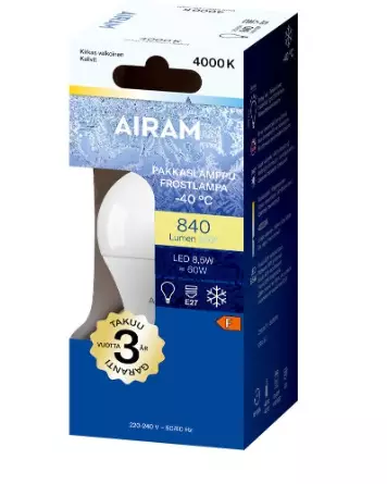 Led Pakkaslamppu A60 840 840lm - Led-lamput - 6435200192110 - 1