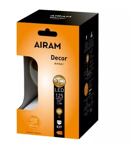 Led Amber Glode Antiikki Lamppu E27 - LED-lys - 6435200243300 - 1