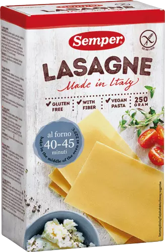 Lasagne levyt Gluteeniton 250g - Gluteenittomat kuivatuotteet - 7310100604590 - 1
