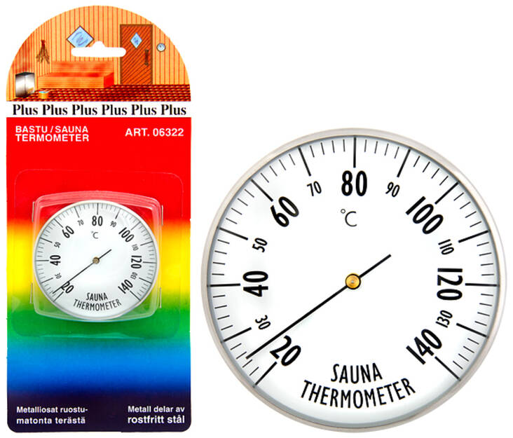 Saunatemperaturmåler med visere - Termometre til badstue - 7316040063220 - 1
