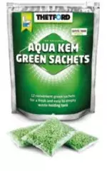 Aqua kem green sachets 12stk - Kjemisk toalett - 8710315993820 - 1