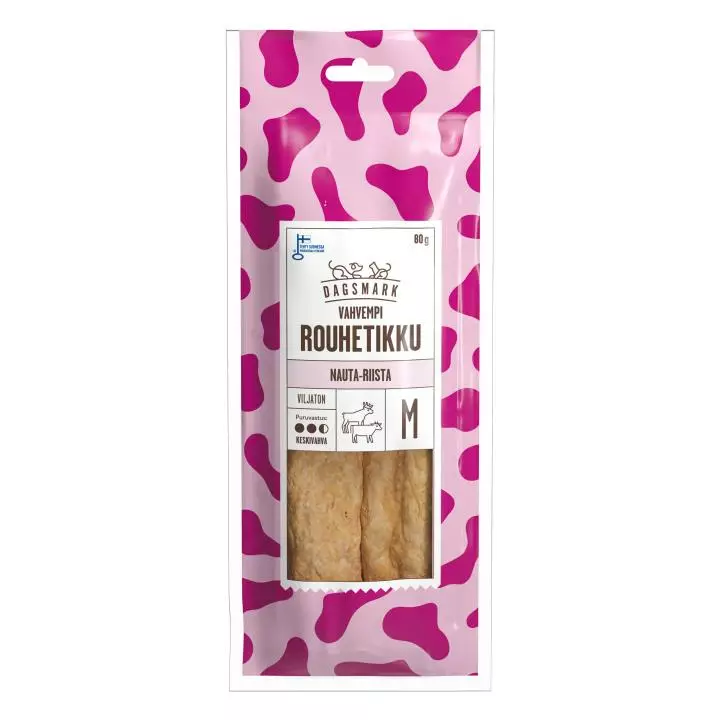 Rouhetikku koiralle nauta-riista 80g - Koiran puruluut - 6430066384280 - 1