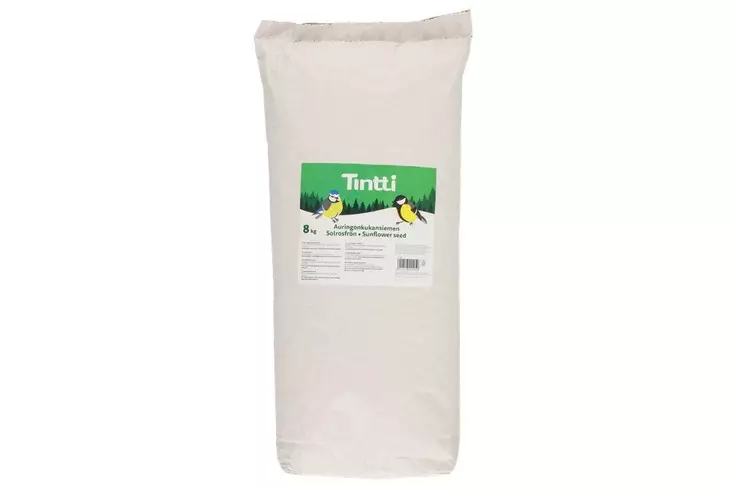 Tintti Auringonkukansiemen 8kg - Fuglemat - 6410416222950 - 1