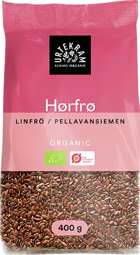 Urtekram linfrø 400g - Siemenet ja siemenrouheet - 5765228111130 - 1