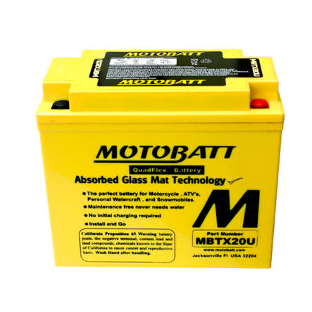 AGM batteri MBTX20U 12v, 21Ah - Snøscooter- og atv-batterier - 6947312400071 - 2