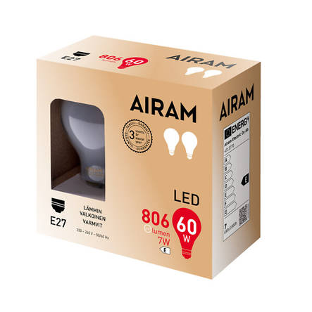 LED-lamppu Himmeä vakiokupuinen 7W 2700K E27 - Led-lamput - 6435200245021 - 2