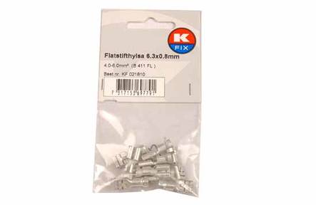 Laattaliitin 6.3x0.8mm, 4.0-6.0mm² - Auton liittimet ja sähköjohdot - 7317153697791 - 1