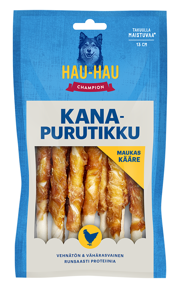 Hau Hau Champion Kyllinggrep 100g - Hund tyggebein - 6430056881041 - 1