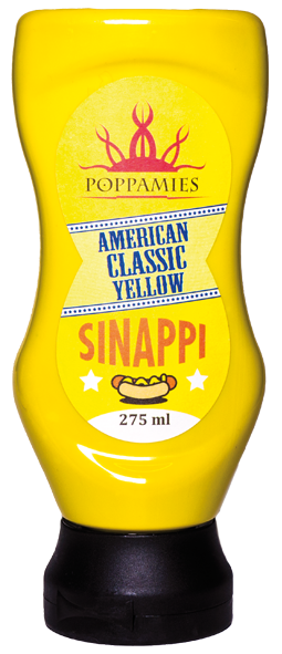 Poppamies American Classic Sinappi 275ml - Kastikkeet ja öljyt - 6430034014621 - 1