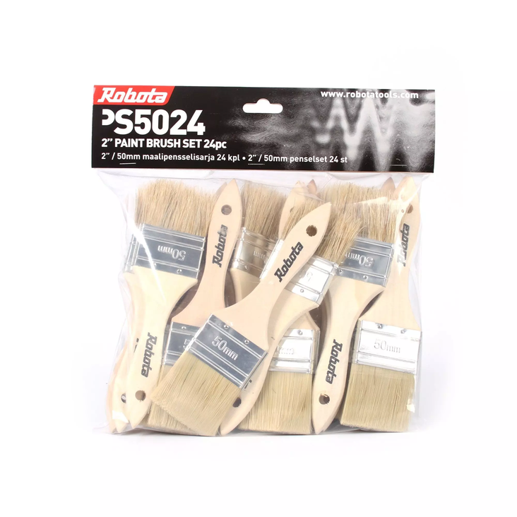 Robota 50mm pensselisarja 24kpl - Maalipensselit ja telat - 6438212110011 - 1