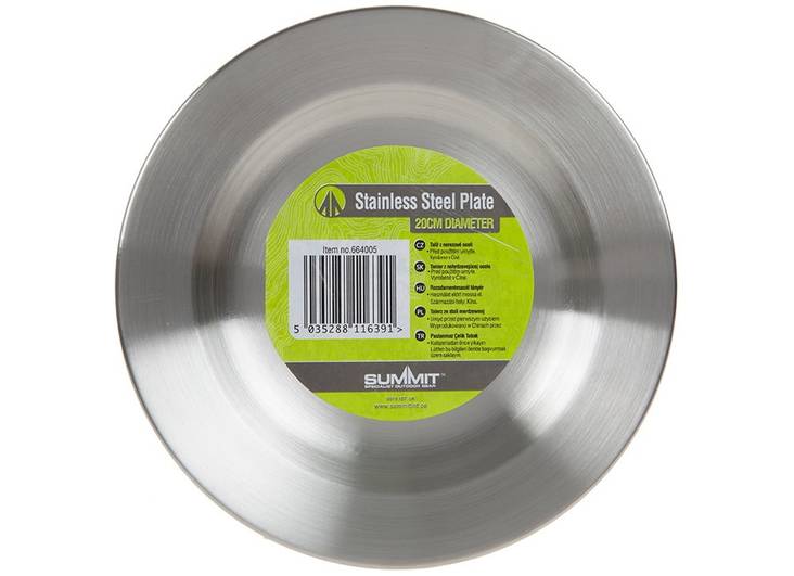 Summit teräslautanen 20cm - Retkiastiat - 5035288116391 - 1