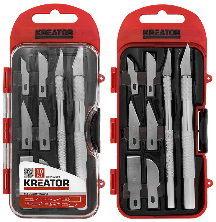 Brevknivsett 10-delt - Papirhåndverk - 5400338058271 - 1