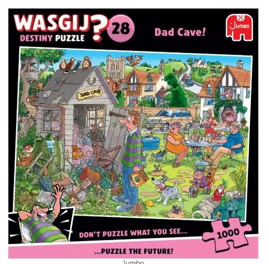 Palapeli Wasgij Destiny 28 Dad Cave - 1000 brikkers puslespill - 8721017604181 - 1