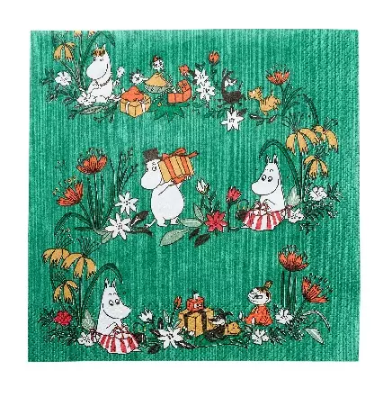 Mummitrollet Serviett Misteltein Grønn - Engangsservise - 6411630303371 - 1