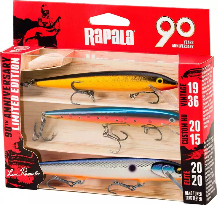 Viehesetti Rapala Floater Big Naturalistic Limited Edition 90-v juhlaversio - Fiskesett - 022677373461 - 1
