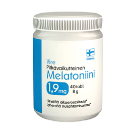 Vire Melatonin 1,9 mg langtidsvirkende - Kosttilskudd - 6430067845032 - 1