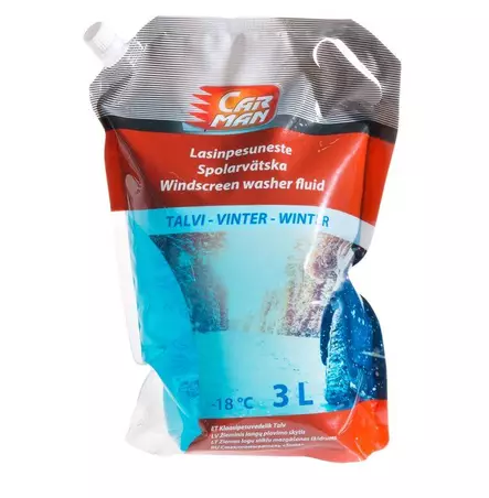 Lasinpesuneste Talvi pussi -18°C 3 L - Auton pesuaineet ja vahat - 6410416267852 - 1