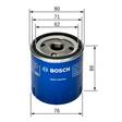 BOSCH Bilens Olje­filter P 3355 - BOSCH biloljefilter - 3165143333242 - 2
