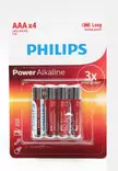 Philips alkalisk batteri AAA 4stk - Batterier - 6959033840012 - 1