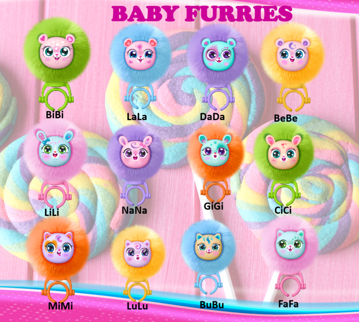 Baby Furries - Interaktive og robotleker - 4891813836872 - 1