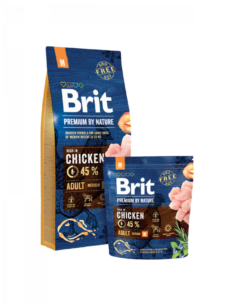 Brit Premium by Nature M 3kg koiran kuivaruoka - Koiran kuivaruoka - 8595602526352 - 1