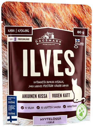 Dagsmark ILVES Kylling i gelé 80g - Våtfôr til katt - 6430066381852 - 1