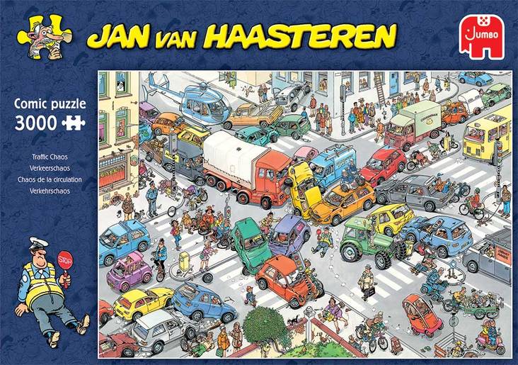 Palapeli Jan van Haasteren Traffic Chaos - 3000 palan palapelit - 8710126200742 - 1