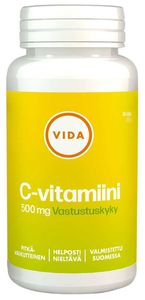 Vida C-vitamiini 500 mg 90 tablettia - Vitamiinit - 6430067845742 - 1