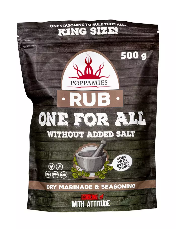 Kuivamausteseos Poppamies One For All Rub 500g - Mausteet - 6430034016052 - 1