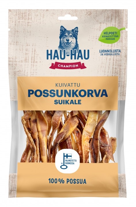 HHC kuivattu possunkorvasuikale 120g - Koiran makupalat ja kuivatut herkut - 6430069584472 - 1