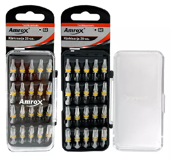 Kärkisarja Torx 20-osaa Amrox - Ruuvauskärjet ja pidikkeet - 6420286903262 - 1