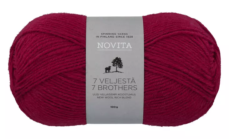 Lanka 7 Veljestä 100g Novita - Novita 7 Veljestä langat - 6412618203812 - 1