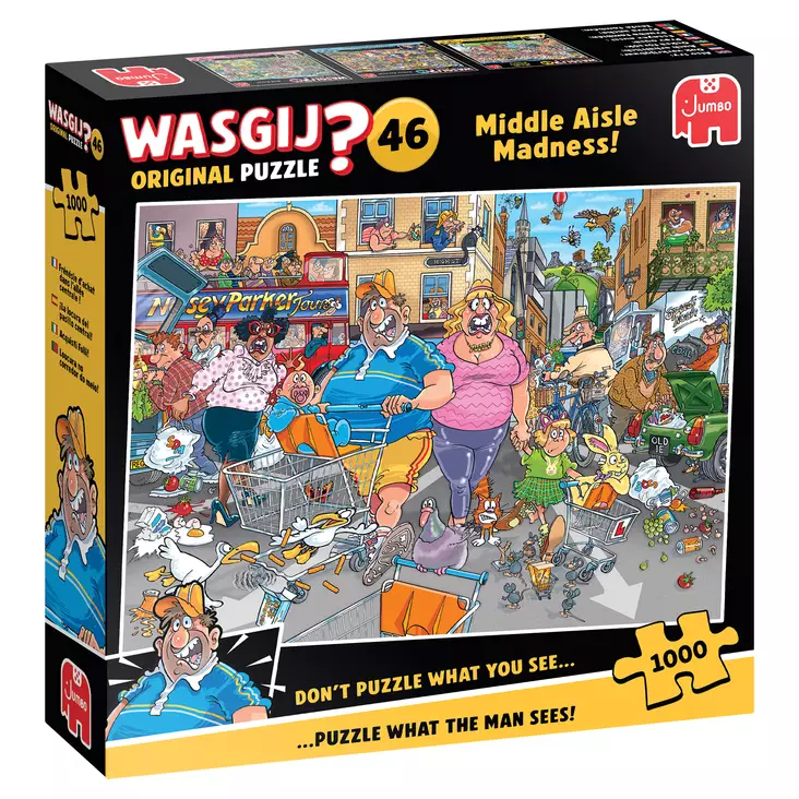 Palapeli Wasgij Original 46 Middle Aisle Madness! - 1000 brikkers puslespill - 8721017602842 - 1