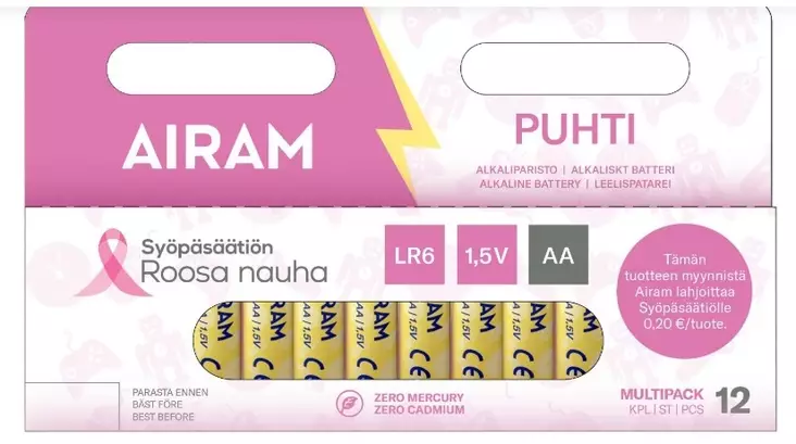 Puhti Paristo LR6 AA 12kpl - Paristot - 6435200300072 - 1