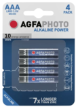 Agfa alkaliparisto AAA 4kpl - Paristot - 4250175802923 - 1