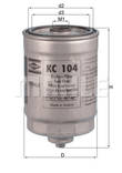 Polttoainesuodatin KC104 - Auton polttoainesuodattimet - 4009026301753 - 1