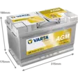 Käynnistysakku AGM 80Ah Varta A6 - Auton akut - 4016987167243 - 2