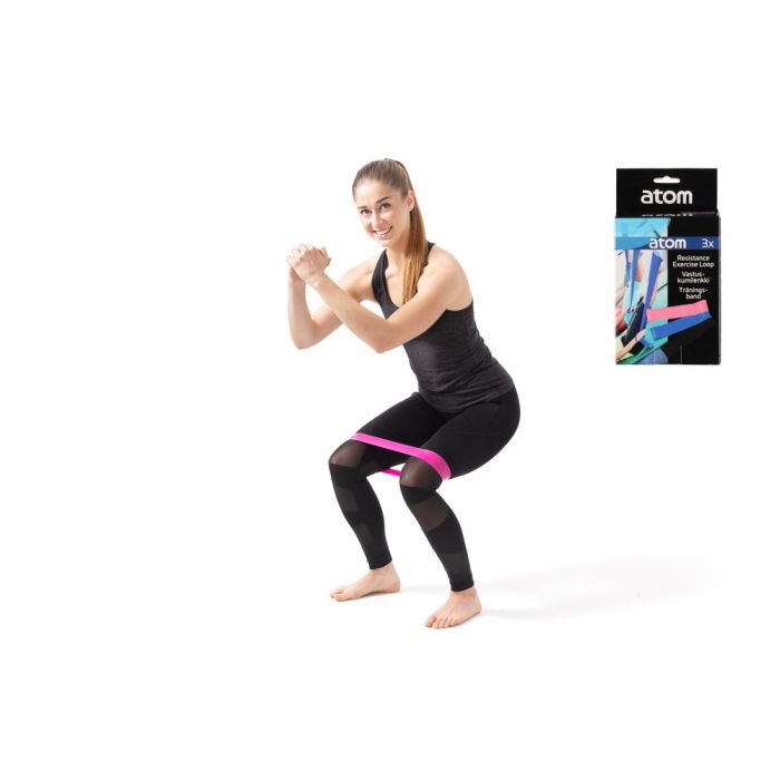 Atom Vastuskumilenkki 3kpl - Kuntoilutarvikkeet - 6410413215993 - 1